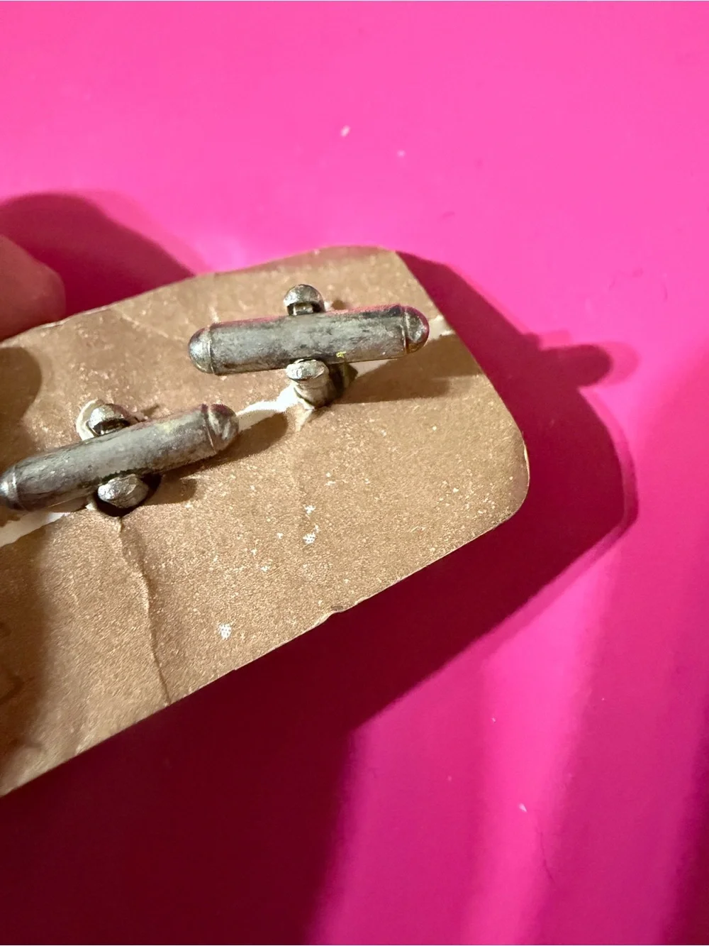 Cuff Links Olive and Brown Stone Dome Cuff links- Claire·Sanchez Designer